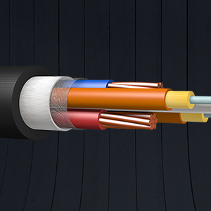 Комбинированный кабель для передачи оптического сигнала и подключения оборудования